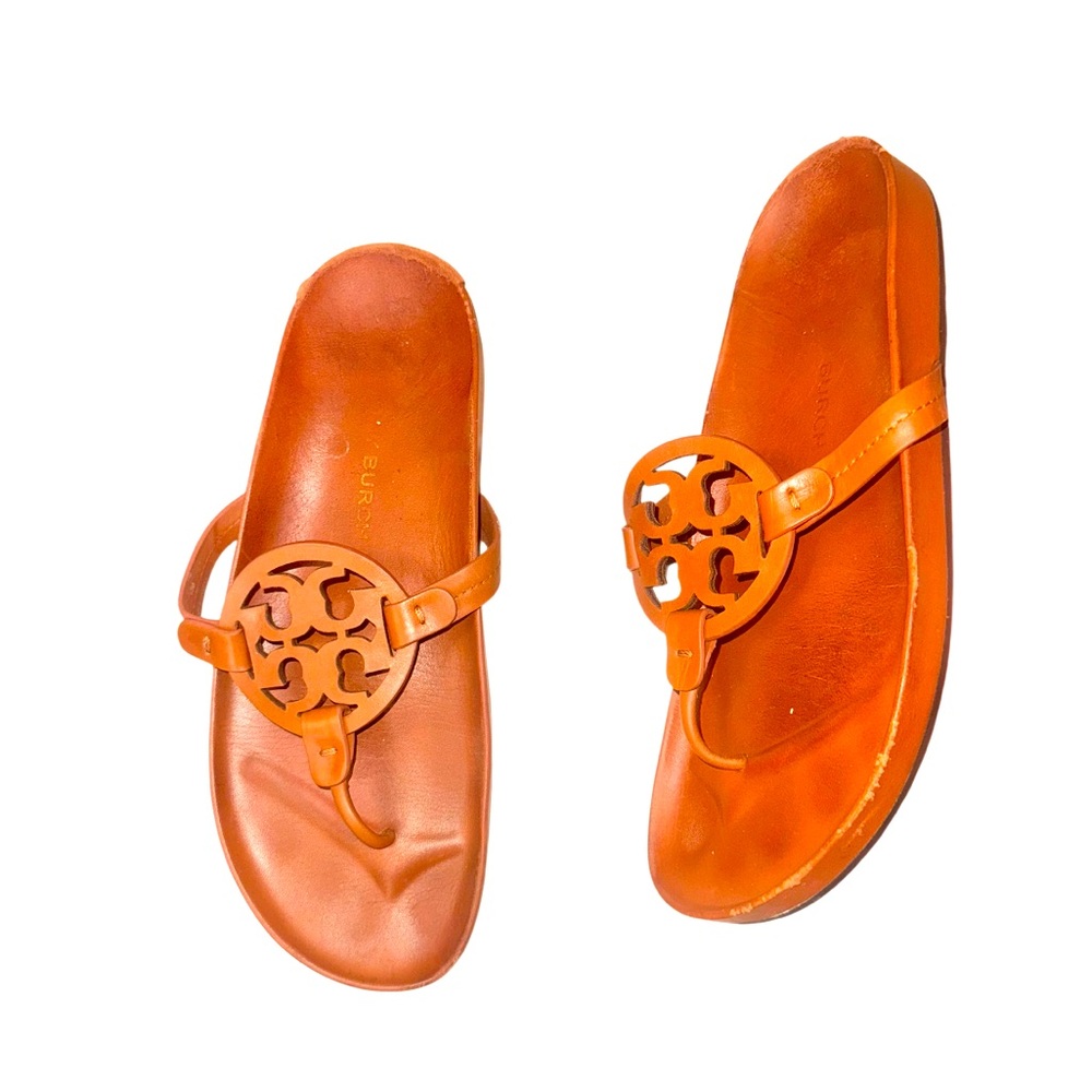 TORY BURCH TB Brown miller sandals women’s  shoes size 10